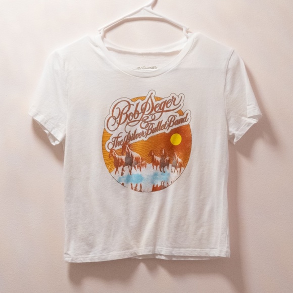 Bob Seger Tops - Bob Seger  & the SIlver Buller Band White Tee Shirt Size M